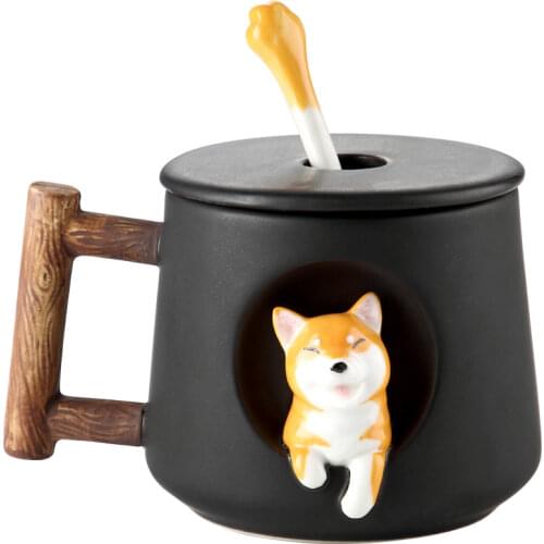 NEWYEARNEW 3D Catoon Ceramic Water Cup Coffee Love Tea Mug Milk Business Tableware Valentine Wedding Gift