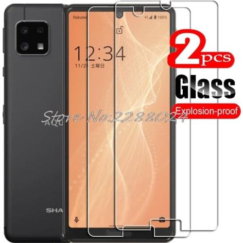 2PCS FOR Sharp Aquos Sense4 lite High HD Tempered Glass Protective On Sense 4 5G Phone Screen Protector Film