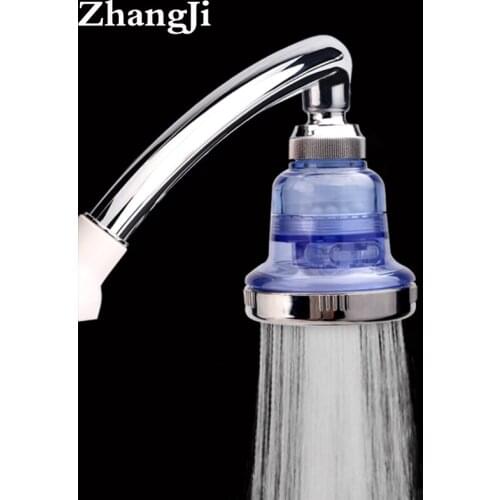 Zhang ji Blue Adjustable Showering Replacement Shower Head Fixed Mount 3 Function ABS Chrome Rainfall Shower Head