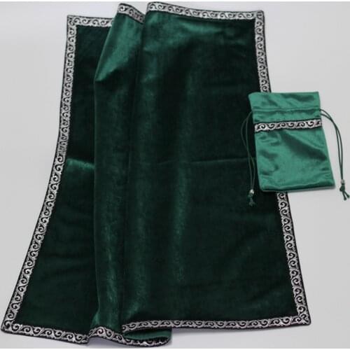 10Sets/lot Superior quality Altar Tarot Tablecloth With Bags Blanket Carpet Flocking Fabric Party Game Household Tablecloth