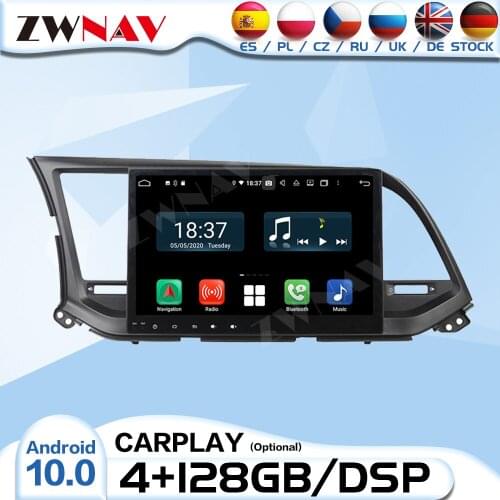 2 Din Android Radio Receiver For Hyundai Elantra 2016 2017 2018 2019 2020 Car Audio Stereo Video Player GPS Multimedia Head Unit