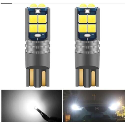 2x T10 LED Canbus Car Lights Bulbs W5W 168 194 LED 3030SMD Interior Lighting Side Dome Mirror Trunk Lamp Red Yellow White
