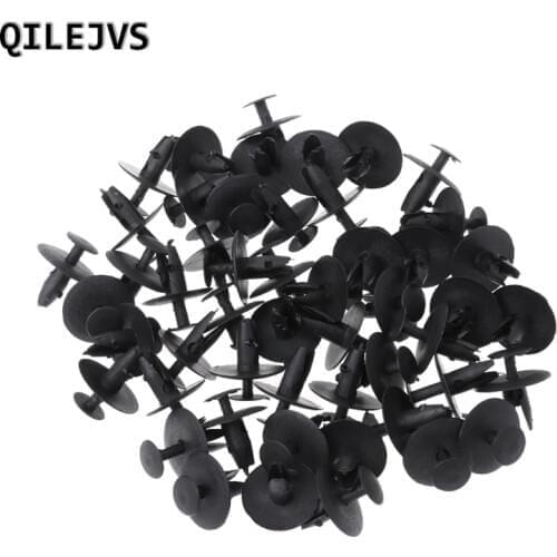 QILEJVS 50 Pcs Auto Fastener Soundproof Insulation Fender Clip For Peugeot 307 308 408 206 Citroen C4 #kui