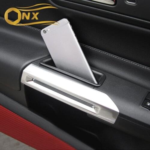 Car multifunctional car compartment storage box door armrest storage box For Ford Mustang Car interior modification