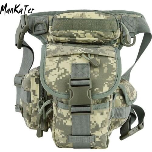 ManKaTer Free Shipping Source factory High Quality Outdoor Tactical camouflage Camping Waterproof Handiness Military Leg Bag