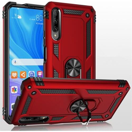 For Huawei P Smart Pro 2019 Case Magnet Car Ring Stand Holder Cover For Huawei P Smart Pro 6.59" Silicone Bumper Coque Funda