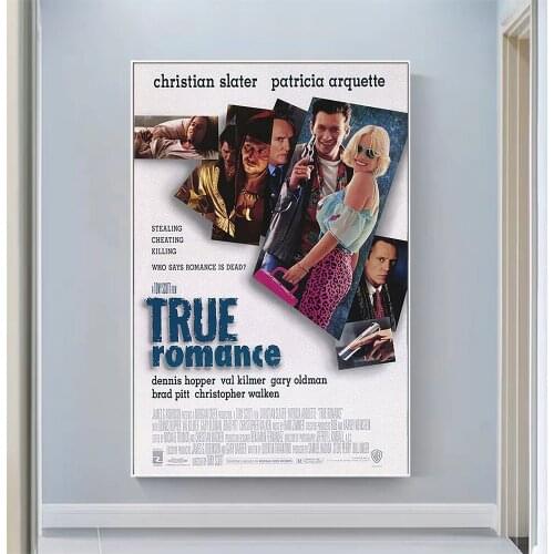 CP1595 True Romance Classic Hot Movie Print Silk Fabric Poster Indoor Wall Art Decor Gift