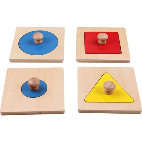 Montessori Wooden Jigsaw Puzzle Toy Early Education Teaching Aid Toys for Children Preschool Brain Training Birthday Gifts