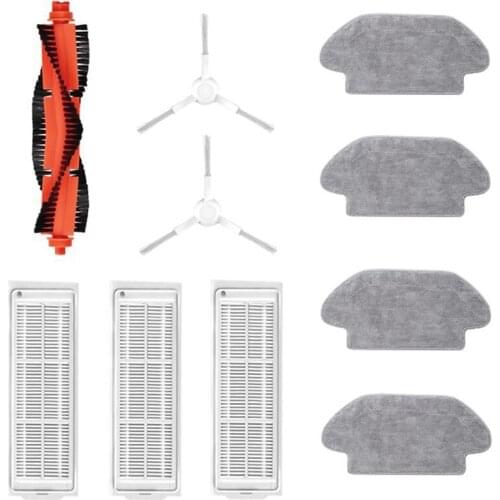 For Xiaomi Mi Robot Vacuum Mop Pro P Cleaning Robot ,Model: STYTJ02YM ,Main Side Brush + Hepa Filter + Mop Cloth