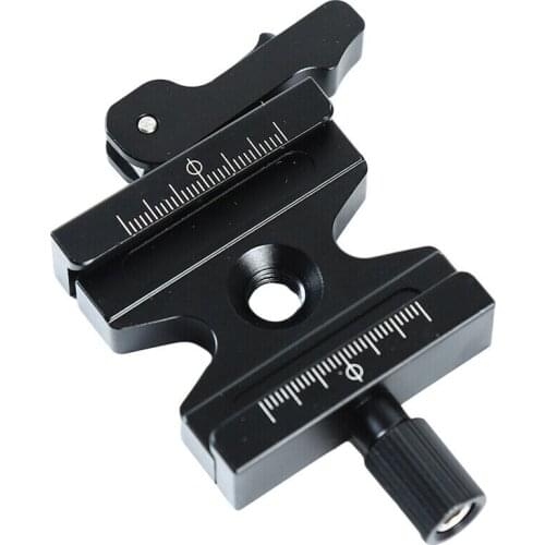 Double Lock 3/8" Quick Release Clamp Adjustable Lever Knob for Arca Swiss RRS