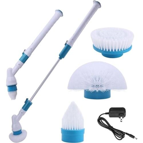 Turbo Scrub Electric Cleaning Brush Adjustable Waterproof Cleaner Wireless Charging Clean Bathroom Kitchen Cleaning Tools