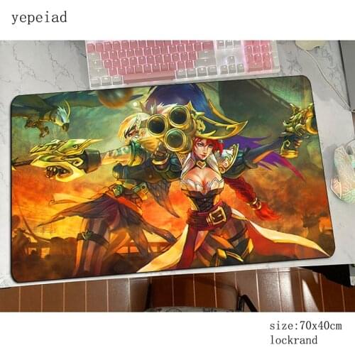 Miss fortune mousepad gamer Professional gaming mouse pad large Indie Pop notebook pc accessories laptop padmouse ergonomic mat