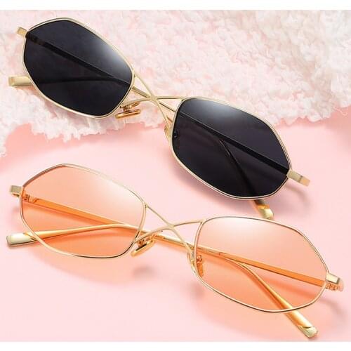 2020 new sunglasses retro street style Harajuku style sunglasses irregular polygon small frame sunglasses