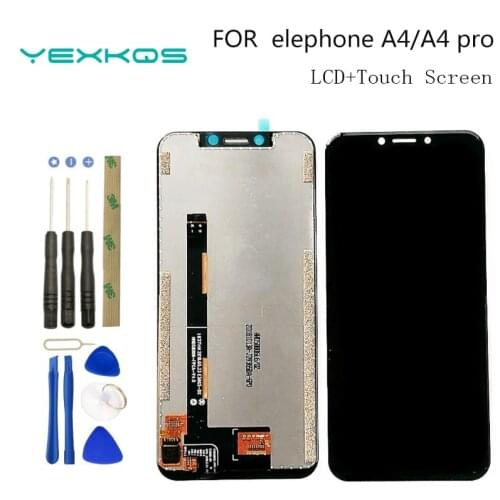 New Original 5.85 Inch Touch Screen+1512x720 LCD Display Assembly Replacement For Elephone A4/A4 Pro Android 8.1 Phone
