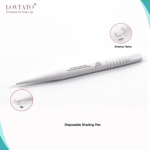 Tattoos Guns Sterilized Disposable Microblading Handtools Double Side R5-19pins Shading Pen Tebori Rotary Tattoo Machines 3d