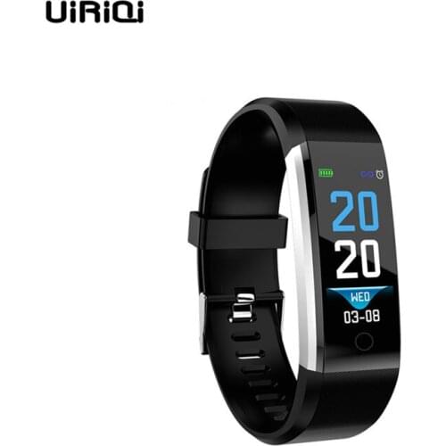 UiRiQi Smart Wristband Fitness Tracker With Heart Rate Blood Pressure Monitor Bracelet For Smart Phones Smart Watch Clean Stock