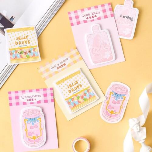 30pcs/pack Cute Can Milk Cup Series Sticky Notes Planpad for Study Memo Pad Note kawaii fashion Stickers Stationery