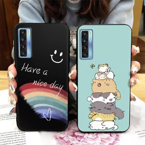 TPU Waterproof Phone Case For TCL 20S/20 5G/20L/20L+ Cute Silicone Back Cover New Soft Case