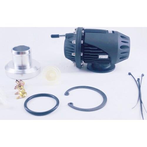 Universal SQV 4 Turbo Blow Off Valve for HKS VI SSQV BOV Aluminum Pull-Type With Adapter Black Silver