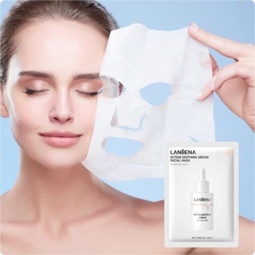 LANBENA Ectoin Soothing Essence Moisturizing Anti-allergic Repair Acne Marks Effectively Repair Sensitive Skin Facial Mask 1Pcs