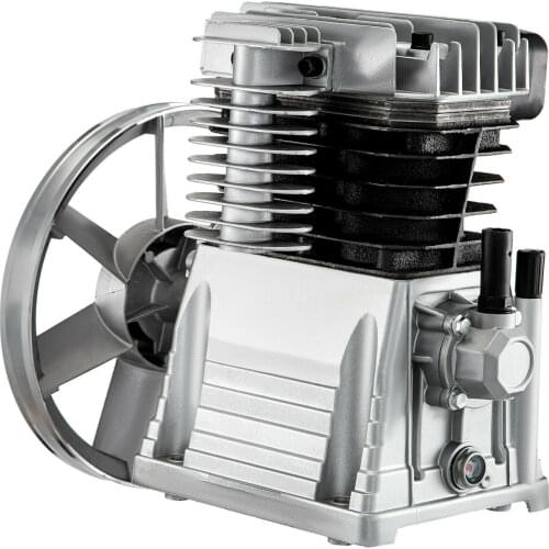 Air Compressor Pump 3HP 11.8CFM Air Compressor Head Pump 115PSI Single Stage Twin Cylinder Aluminum Air Compressor Head Piston