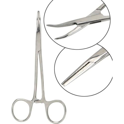 12.5-20CM Haemostatic Forceps Clip Scissors Hemostat Artery Surgical Cupping Clamps Fishing Scissors Pet Feather Picking Clips
