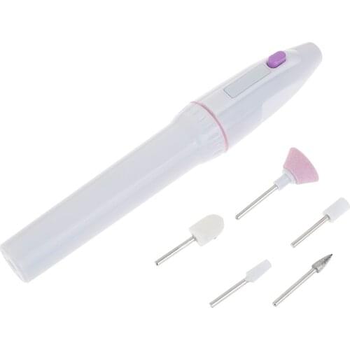 5 in1 Electric Mini Nail Machine Art Drill Carve Grinder Professional Polisher Set Portable Nail Tools