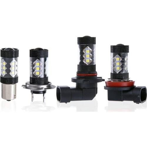 Automobile high power LED bulb 1156 H6 H8 / H11 HB3 / hb4 H16 80W automobile led fog lamp 900Lm 6500k voltage 9-30v