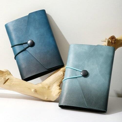 Retro PU Leather Journal Book A6 Binder Travelers Notebook Blank Kraft Paper Spiral A7 Mini Binder Notebook