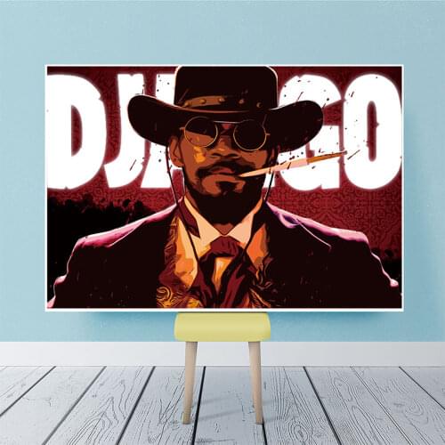 Django Unchained Quentin Tarantino Classic Movie Series Vintage Art Painting Vintage Canvas Poster Cuadros Wall Home Decor