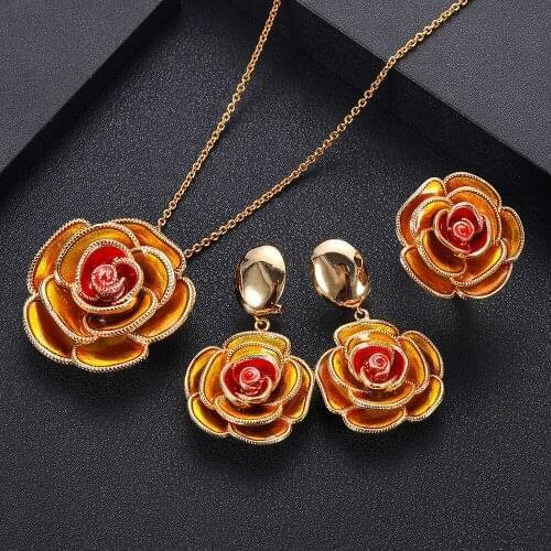 Jankelly Nigeria Bridal Zirconia For Women Party Luxury Dubai Necklace Earringa Rings CZ Crystal Wedding Jewelry Sets