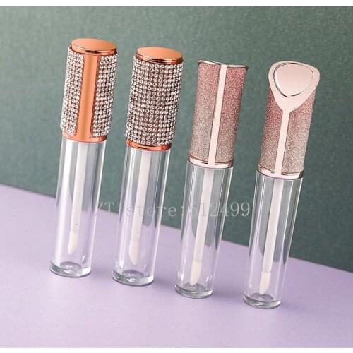 5ml Round Lip Gloss Tubes High Grade Clear Plastic Empty Lip Gloss Containers lipgloss Bottles Cosmetic Packaging Containers