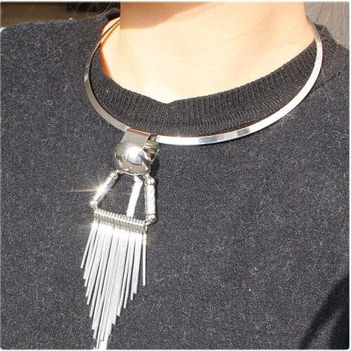 LOVBEAFAS Silver Chokers