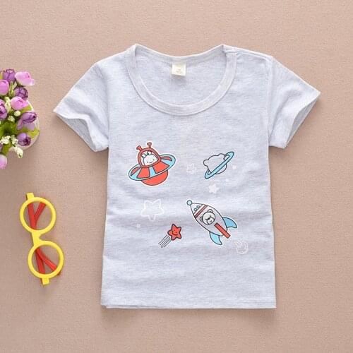 Lovely Yellow CHILDRENS Short-sleeved Clothes Set 2020 New Style Cotton Childrens Clothing T-shirt clothes for big kids Active