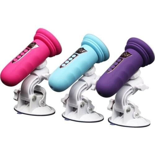 Mini Automatic Sex Machine Telescopic Dildo Rotation Dildo Vibrator Sex Toys for Women Realistic Dildo Thrusting Frame Vibrator
