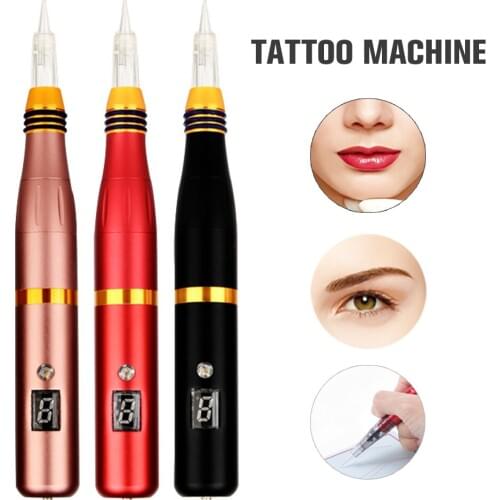Fashion Painless Eyebrow Embroidery Tattoo Machine Seamless Eyeliner Beauty Tools Make Up Free Hemp Tattoo Pens Lip bleaching