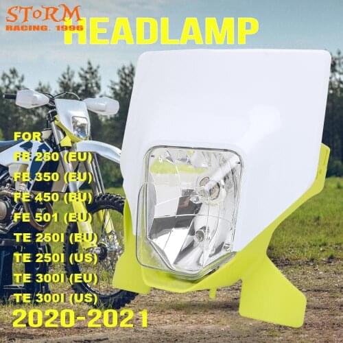 Motorcycle Headlight Fairing Headlamp Head Light Lamp For Husqvarna FE 250 350 450 501 EU TE 250i 300i EU US 2020-2021 Dirt Bike
