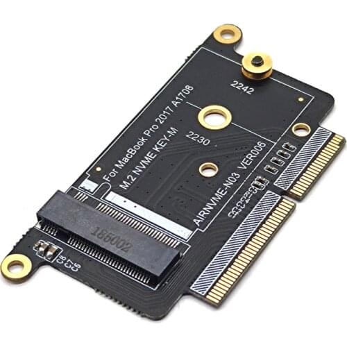 NEW A1708 SSD Adapter NVMe PCI Express PCIE to NGFF M2 SSD Adapter Card M.2 SSD for Apple Macbook Pro Retina 13" A1708 2016 2017
