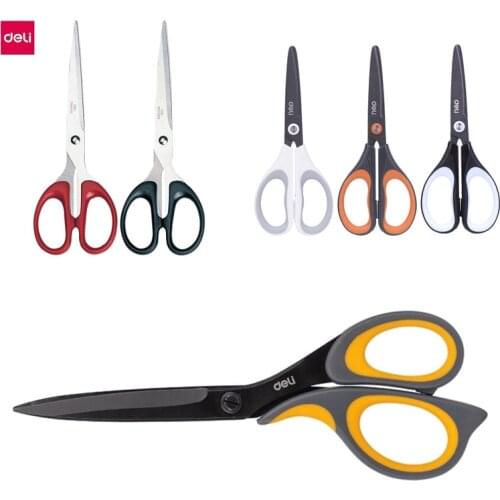 Deli alloy stainless steel scissors office non stick coating scissors