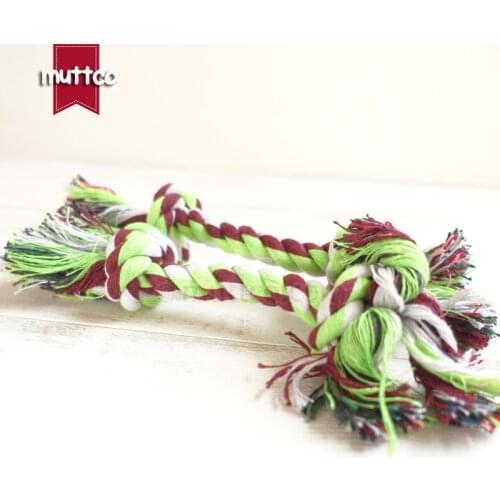 Wholesale high quality simple rope double knot dog pet toy cotton rope toy dog rope toy DRT-027