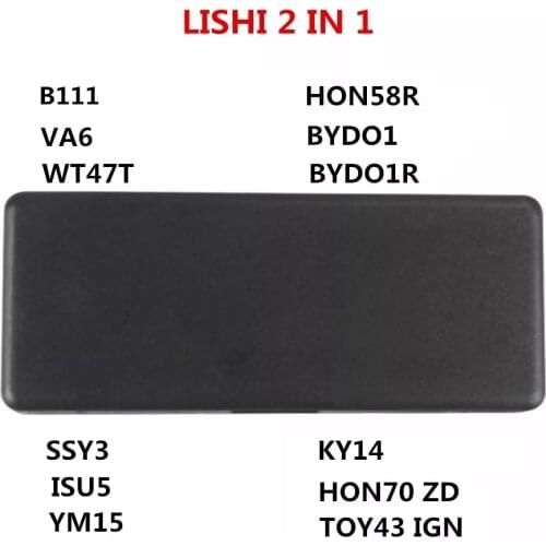 Original Lishi 2 IN 1 B111 VA6 WT47T HON58R BYDO1 BYDO1R SSY3 ISU5 YM15 KY14 HON70 ZD TOY43 IGN