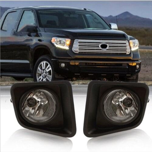 Pair Cear Lens Halogen Fog Lamps Driver Passenger Side Assembly for Toyota- 2014-18 Accessories