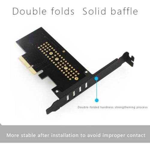 M.2 NVMe SSD to PCIE X4 Adapter M Key Interface Expansion Card Support PCI Express 3.0 x4 2230-2280 Size Full Speed