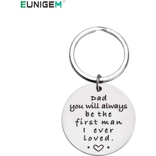 Birthday Wedding Gift Keychain for Daddy Papa Father of The Bride Thank You Gifts Key Ring Fathers Day Gifts for Dad Father
