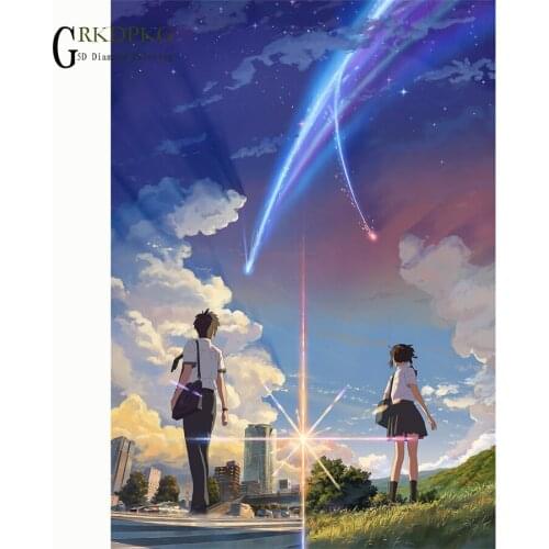 Full round 5D DIY Diamond embroidery Japanese school students Diamond Painting Cross Stitch Rhinestone Mosaic Wedding decoration