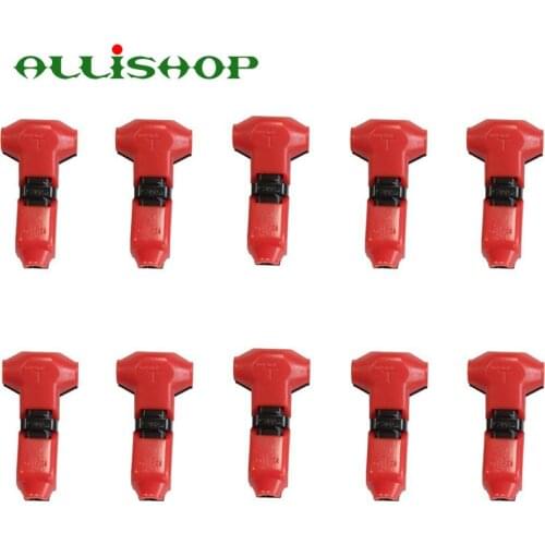 ALLiSHOP 4 type 2 pin 2 way 1 pin 1 way dc/ac cable Wire Connector T SHAPE 370v 10a Conductor Terminal Lever 24-18 AWG
