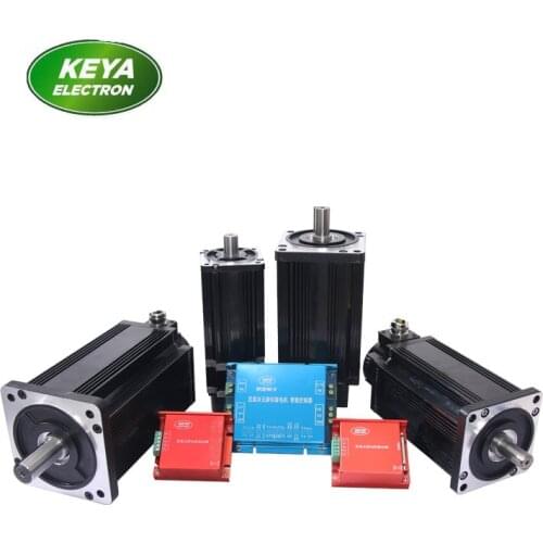 24V 750W 200W bldc servomotor with 4:1 7:1 planetary gearbox with dual channel driver RS232 CAN open control