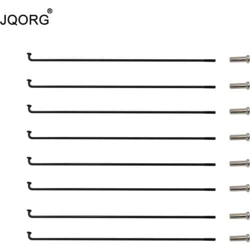 J-BEND Bicycle Spokes Diameter 2.0 mm 45# Steel Black Color MTB Road Bicycle Spokes For Cycling Mountain Bike Cylinder Spokes