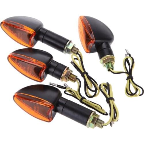 Universal 12V Motorcycle Turn Signal Indicator Light Front Back Flashing Halogen Light Blinker Flash Bike Lamp For Honda Suzuk