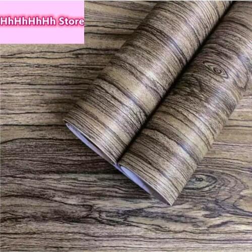 Vinyl Film Wood Grain Wallpaper Peel And Stick Self Adhesive For Furniture Cabinet Countertop Shelf Paper